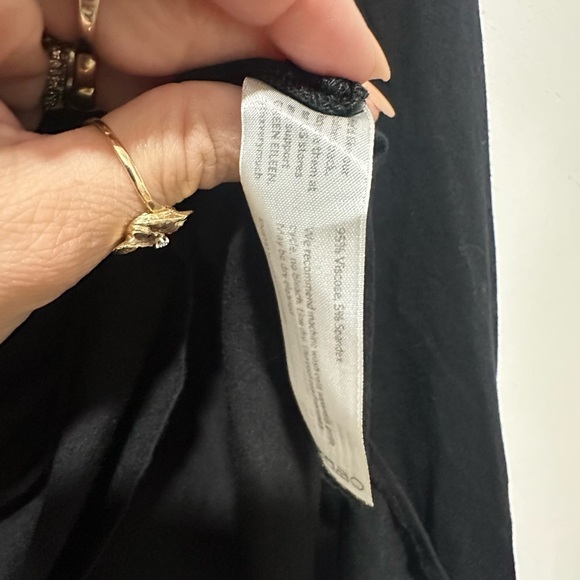 Eileen Fisher Black Jersey Knit Women's Blouse Size SP - Picture 5 of 5